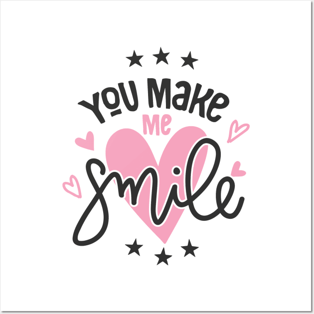 You Make Me Smile Wall Art by MeksFashion